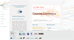 Desktop Screenshot of creatorsconference.org