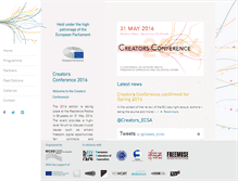 Tablet Screenshot of creatorsconference.org